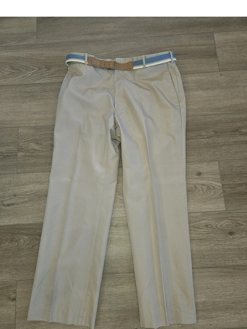 Men's Tan Loft & Brownstone Flat Front Pants 36 x 30